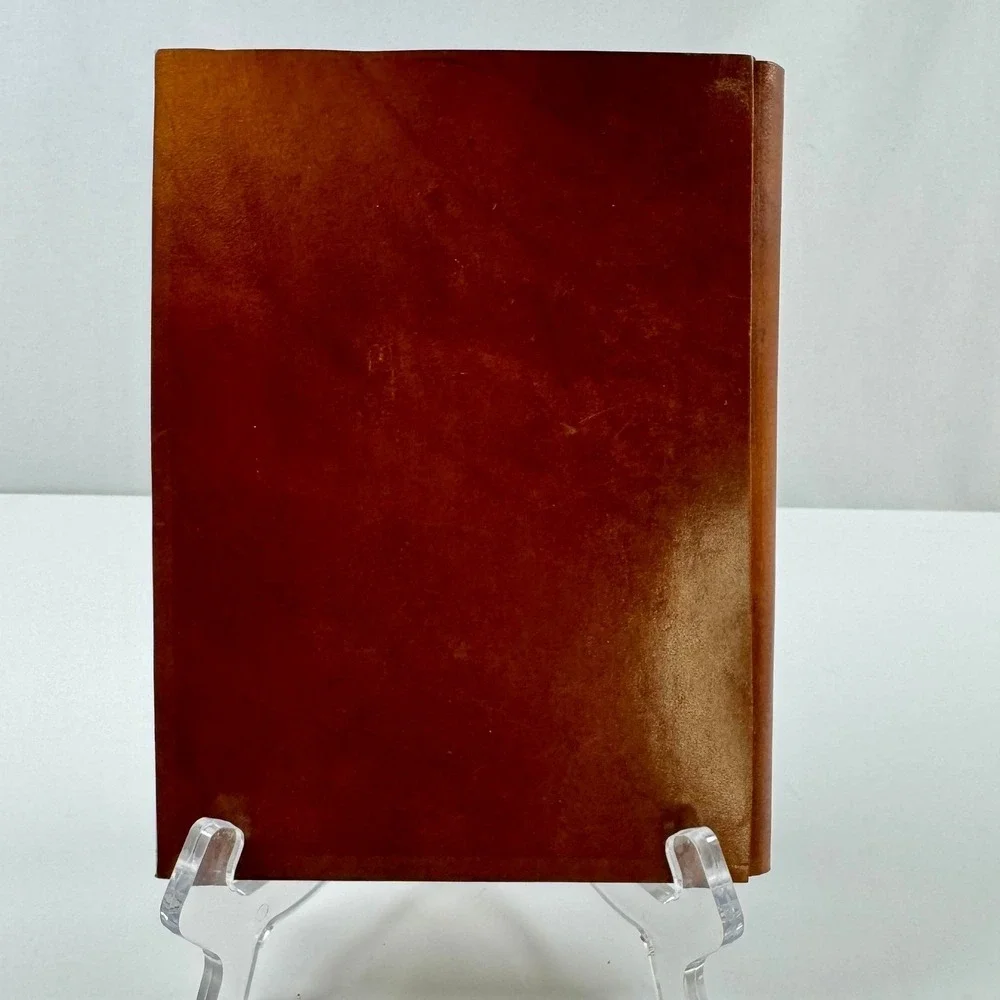 Vintage Telephone Address Book Kangaroo Italian Leather Handmade Bologna Retro
